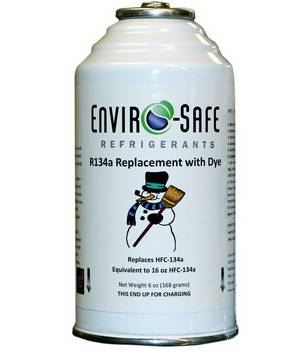 Envirosafe R134a Replacement Refrigerant with Dye Can Photo - Click to Enlarge